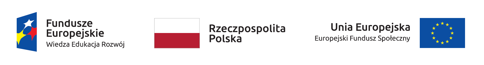 Logo Fundusze Europejskie Wiedza Edukacja Rozwój, Rzeczpospolita Polska, Unia Europejska Europejski Fundusz Społeczny