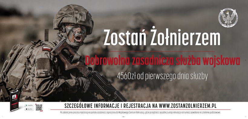 Zostań Żołnierzem. Szczegółowe informacje i rejestracja na www.zostanzolnierzem.pl