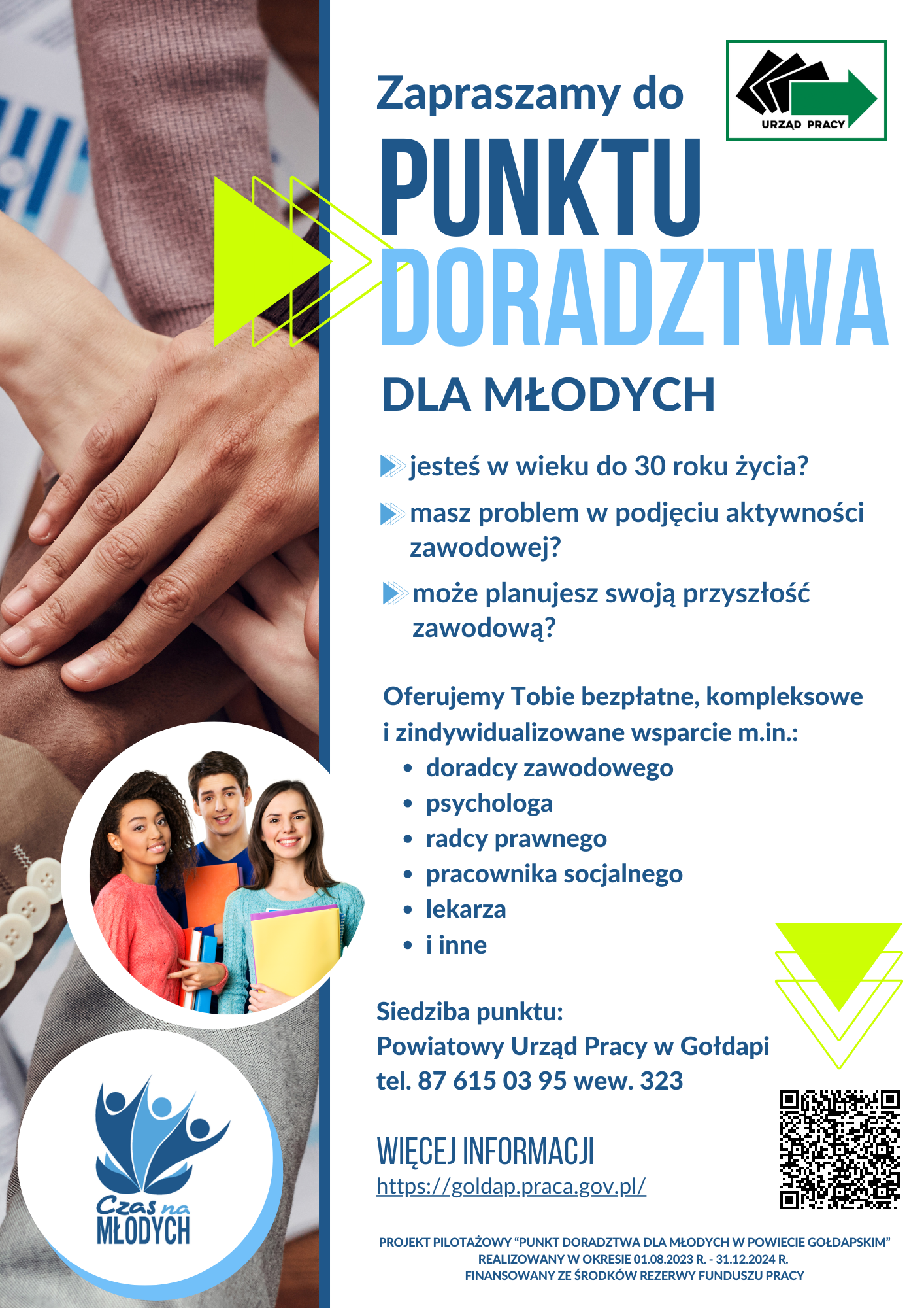 Plakat Punkt doradztwa dla młodych