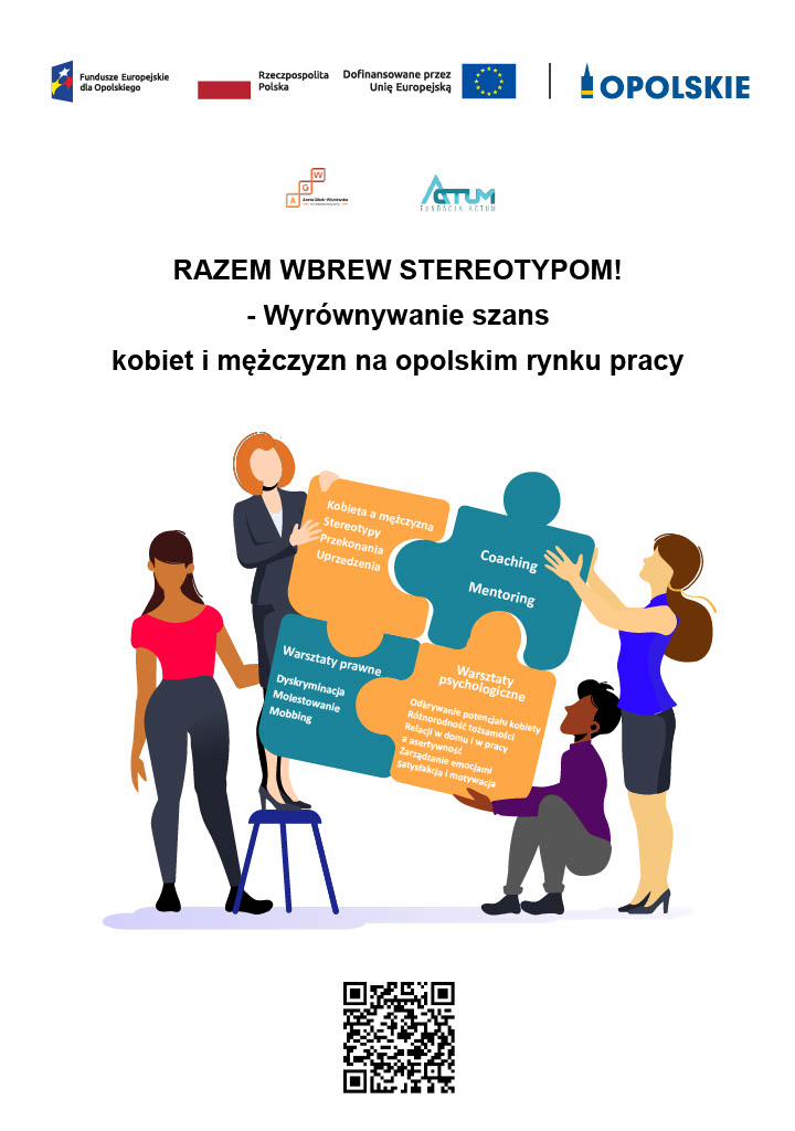 Obrazek dla: Projekt RAZEM WBREW STEREOTYPOM! - Wyrównywanie szans kobiet i mężczyzn na opolskim rynku pracy